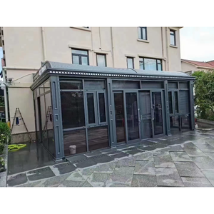 Carcasa <span class=keywords><strong>de</strong></span> aluminio para ventana <span class=keywords><strong>de</strong></span> casa, diseño <span class=keywords><strong>de</strong></span> vidrio prefabricado para porche, Patio, jardín, hogar, balcón, habitación solar - Product Image 1