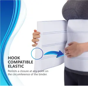 腹部粘合剂下腰部支撑带-男女压缩腹部包裹腹部带
