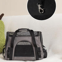 Sac à dos de transport pour animaux de compagnie personnalisé, grande capacité, pliable, léger, respirant, en tissu Oxford et maille, pour chats et chiens