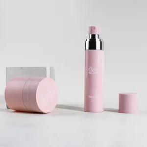rosa kosmetikverpackungsset luxus 15 g 30 g 50 g rosa cremedose schöne flasche feminin gesicht nebel sprühflasche verpackung