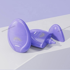 Botella de plástico HDPE con forma ovalada, rango de 50ml-70ml para loción de protección solar, boquilla de embalaje cosmético para champú, mascarillas faciales - Product Image 3