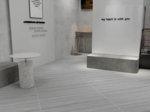 Carreaux de céramique de conception moderne 600 * 1200 mm avec texture de marbre vitrifié, carreaux de sol en céramique <span class=keywords><strong>gris</strong></span> 600x1200 mm - Product Image 5
