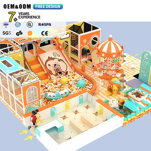 Modern Design Kids Indoor Playground Equipment for Children with Soft Geometric Shapes and Bright <b>Lights</b> for FEC Attractions - Product Image 1