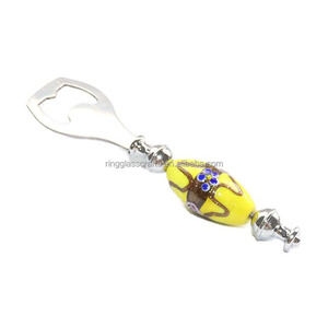 <span class=keywords><strong>Bouteille</strong></span> de bière artisanale 100% soufflée à la main, écologique, <span class=keywords><strong>en</strong></span> acier inoxydable avec bouchon à vis et poignée <span class=keywords><strong>en</strong></span> métal ornée de grosses perles <span class=keywords><strong>en</strong></span> <span class=keywords><strong>verre</strong></span> de style Murano - Product Image 6