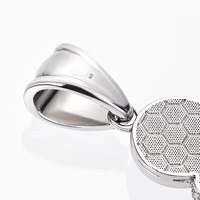 Collier pendentif en forme de cœur en cristal de glace, plaqué or, plaqué argent, plaqué rhodium, chaîne en laiton avec zircon, bijoux hip-hop