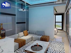 Maison préfabriquée, chambre d'hôtel capsule préfabriquée, cabine de couchage Apple Pod avec chambre, salle de bain, cuisine, 20-40 pieds - Product Image 4