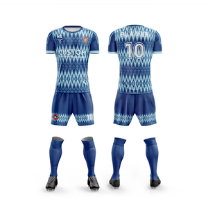 Maglia da <span class=keywords><strong>calcio</strong></span> blu e bianca, - Product Image 4