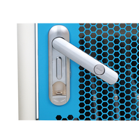Armoire de charge murale métallique à 12 baies pour tablettes et ordinateurs portables avec prises CA, boîtier de charge verrouillable pour bureau, école et éducation
