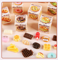 Nouvelles mini-poupées de pain, accessoires miniatures, jouets en forme de collations, boîte surprise, accessoires, ornements décoratifs