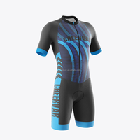 Combinaison de patinage de vitesse en ligne évacuant l'humidité uniforme de patinage à roulettes professionnel vêtements de ski et de neige pour hommes