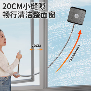Double-Sided Window Cleaning Tool With Curved Design For Home And High-Rise Glass Cleaning Stainless Steel Manual Squeegee - Product Image 4