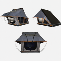 Tente de toit rigide pour camping en plein air, forme triangulaire, en aluminium, imperméable, 4 saisons, pour 2 à 4 personnes, SUV, pick-up