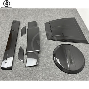 Kit de carrocería estilo B PP para Clase G W464 año 2019 - para G Wagon G63 G500 de fibra de carbono seca: capó, alerón de techo, alerón trasero, cubierta de rueda trasera - Product Image 5