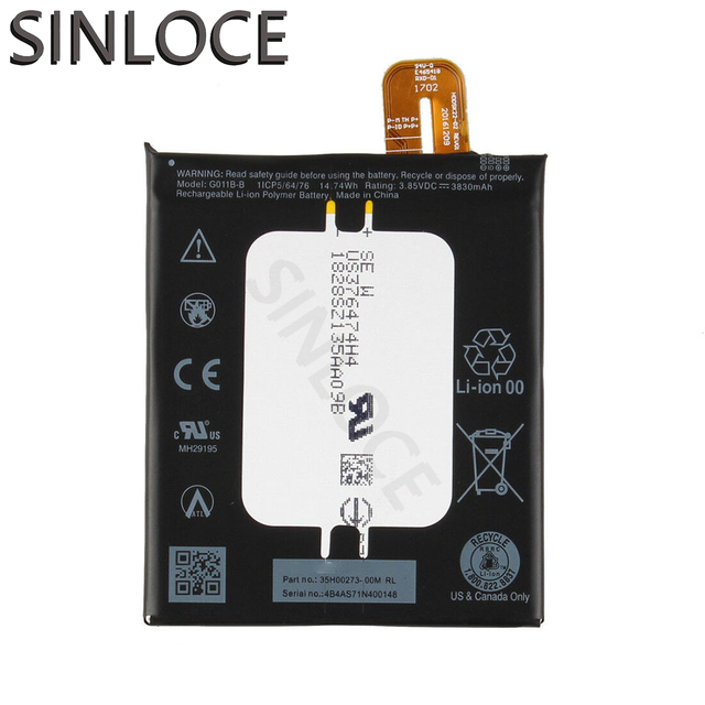 China High-quality Battery Production Lithiumn Mobile Cell Phone Battery Factory Wholesale for HTC U11 Plus G011B-B