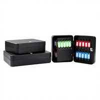 Coffre-fort antivol robuste avec serrure à clé, boîte à argent compacte pour objets de valeur, pour la maison et le bureau