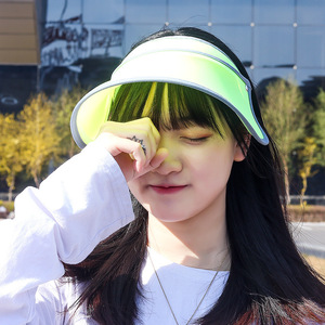 Visor Sun Protection Hat Light Green Breathable For Outdoor Beach Cycling Adult Women Summer Use - Product Image 2