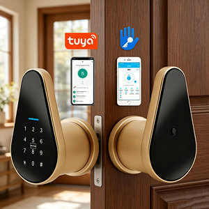 Cerradura Inteligente para Puerta con Huella Dactilar TuyaTTlock, Perilla de Entrada con Control Remoto por Aplicación WiFi, Cerradura Inteligente para el Hogar, Dormitorio u Oficina - Product Image 1