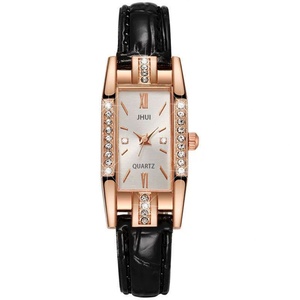 Ladies' <b>Watch</b> with Diamonds, square Small Green <b>Watch</b>, Decorative <b>Watch</b> for Girls - Product Image 4