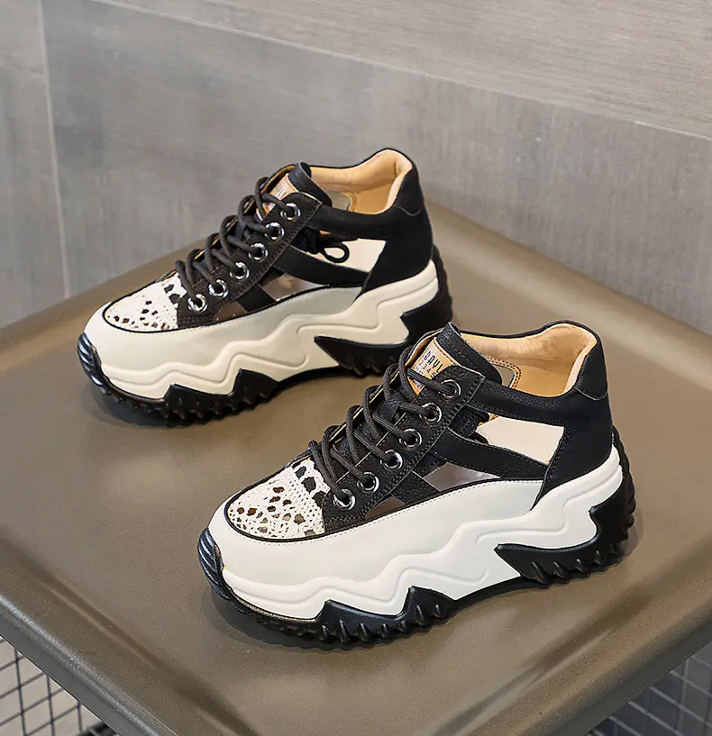 Бесплатный образец на заказ обувь на платформе женские модные туфли-лодочки на танкетке сандалии
