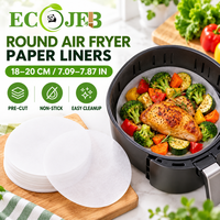 Papiers de cuisson ronds prédécoupés antiadhésifs pour friteuse à air, 18-20 cm (7.09-7.87 po), pour un nettoyage facile, vente en gros B2B, fournitures de cuisine