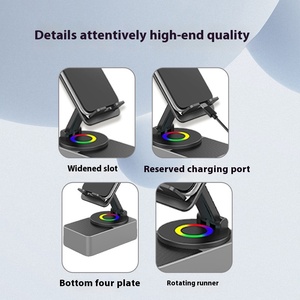 Không dây cho Bluetooth loa sạc tablet điện thoại chủ 360 độ xoay khung nhựa thời trang linh hoạt <span class=keywords><strong>iPad</strong></span> - Product Image 5