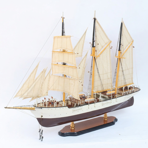 Modelo de Barco de Madera Mercator 1932 - Modelo de Velero de Entrenamiento Belga de Primera Calidad - Regalo Empresarial Feng Shui de Alta Gama - Product Image 1