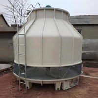 Tour de refroidissement circulaire à contre-courant en fibre de verre industrielle FRP 10 tonnes 15 tonnes 20 tonnes 50 tonnes 80 tonnes Moteur de type ouvert Tour de refroidissement en FRP