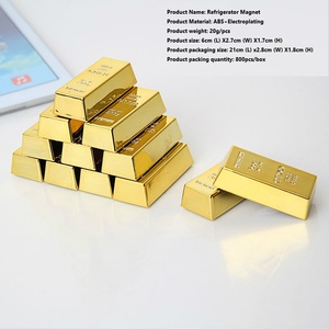 <span class=keywords><strong>2025</strong></span> Mới Nhất Món Quà Mới Lạ Vàng Vàng Vàng Nam Châm Chủ Mini Thanh Vàng Hình Dạng Tủ Lạnh Nam Châm - Product Image 6