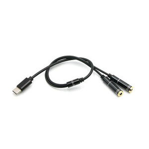 Type C To 3.5mm Audio <b>Splitter</b> <b>Cable</b> Metal Connector For Headphone Sharing Dual Output - Product Image 5