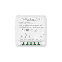 Prix d'usine, vente directe : Produits pour la maison intelligente – Module d'interrupteur intelligent WiFi Tuya Mini DIY 12/3/4 voies 16A pour éclairage domestique