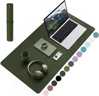 Grand tapis de bureau en cuir antidérapant, imperméable, pour ordinateur portable, clavier, bureau/travail/maison/décoration, personnalisable, pour jeux