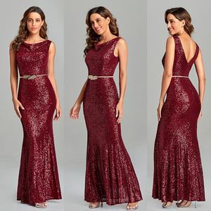 Robe de soirée sirène simple et élégante pour femmes, robe de fête de haute qualité, robe pour femmes - Product Image 6