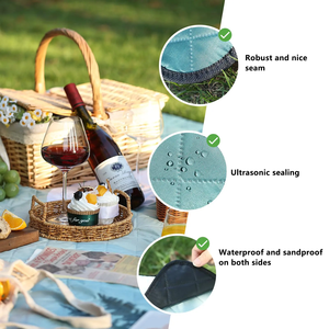 Coperta da Picnic Extra Large impermeabile resistente pieghevole tappetino da Picnic coperta da esterno per il <span class=keywords><strong>prato</strong></span> in spiaggia - Product Image 4