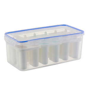 กล่องทำน้ำแข็ง Shengleju 12 ช่อง พร้อมฝาปิด สำหรับทำไอศกรีมแท่งและไอศกรีมโฮมเมด อุปกรณ์แช่แข็งอย่างรวดเร็ว - Product Image 1