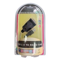 Kabel adaptor USB 2.0 ke RS232, kabel Port seri DB9 Male sangat kompatibel dengan FTDI UK Chip DB9 Pin Serial kabel Port