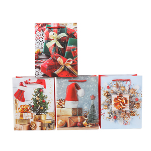 Giáng sinh phim hoạt hình Quà Tặng Túi Tote Túi quà giáng sinh Đêm giáng sinh quà tặng bạn có thể thiết kế riêng của bạn kích thước trung bình - Product Image 3