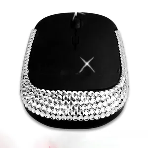 novelty gifts crystal bling Wireless computer mouse