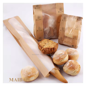 Sacs en papier kraft pour boulangerie, sacs à sandwichs et biscuits, sacs résistants à la graisse pour sandwichs, biscuits, pâtisseries, aliments, collations, emballages, pochettes - Product Image 6