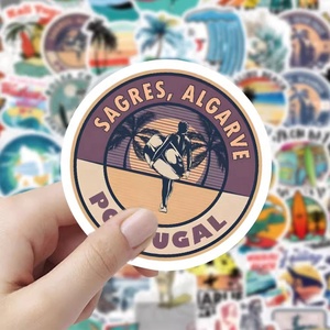 Etiqueta de logotipo de impresión personalizada, botella de agua, pegatina de vinilo impermeable, troquelada pegatina para ordenador portátil, equipaje de guitarra - Product Image 6