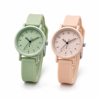 Montre analogique minimaliste pour enfants, bracelet en silicone souple, cadran mignon en forme de cœur, montre-bracelet à quartz pour garçons et filles, cadeau scolaire