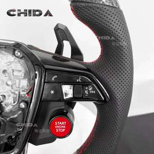 Volant en cuir LED en fibre de carbone de haute qualité, adapté à la mise à niveau de l'intérieur <span class=keywords><strong>Audi</strong></span>, pour A1 A3 A4 A5 A6 A7 Q1 Q3 Q5 Q6 Q7 - Product Image 6