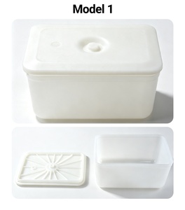 Boîte de conservation alimentaire sous vide transparente personnalisée, récipient sous vide hermétique réutilisable pour aliments secs et humides - Product Image 1