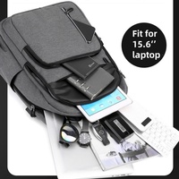 Tas Ransel Bisnis Anti Maling 600D Polyester Tahan Air Grosir, Unisex, Logo Custom, 36-55L, Dilengkapi USB untuk Laptop