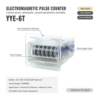 Compteur d'impulsions mécanique intégré 6 chiffres, étanche, DC12/24V avec borne de connexion filaire, usage industriel, vente en gros