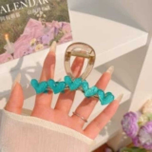 ที่หนีบผมแฟชั่นทำมือสำหรับเด็กผู้หญิงอุปกรณ์แต่งผมอะคริลิคผ้าคริสตัล - Product Image 1