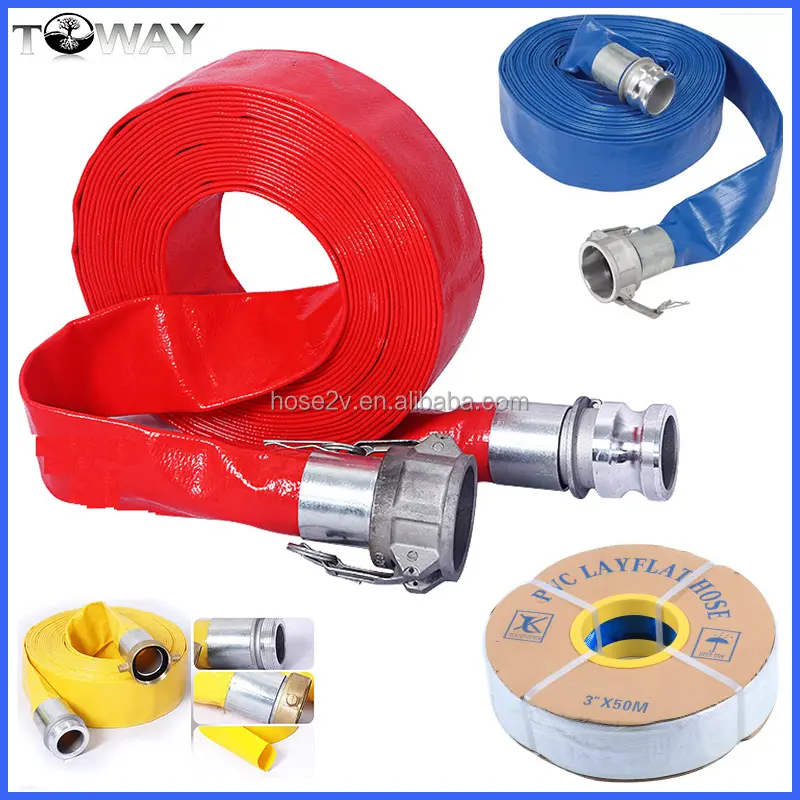 PVC layflat PVC nước giao hàng truyền đạt Hose chuyển thủy lợi Hose ống cho Heavy Duty xả chất lỏng trong nông nghiệp