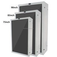 Écran numérique transparent de conception unique de 75 à 86 pouces, boîte d'affichage numérique transparente 3D, écran tactile LCD