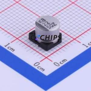 Condensateur électrolytique en aluminium SMD VEZ220M1HTR-0605, SMD, D6.3xL5.3mm 22uF 20% 50V 6.3mm - Product Image 1