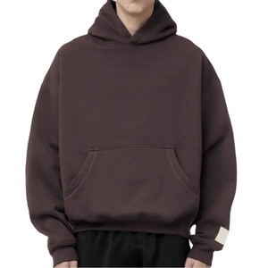 Sweat à capuche ample en molleton lourd 100% coton avec logo personnalisé, fabricant de sweat à capuche oversize de haute qualité, sweat à capuche uni pour homme - Product Image 1
