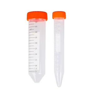 Manufacturers Screw Plastic Sterile Conical Lab Test Microcentrifuge Centrifuge Falcon Tubes 15mL 50mL